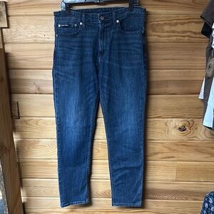 Calvin Klein Men's Dark Blue Slim Jeans Size 34 X 32